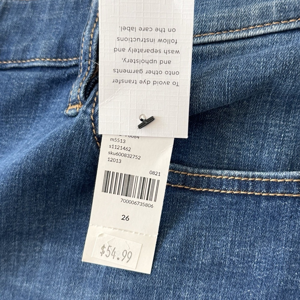 Lane Bryant Jeans Women's Plus Sz 26 Stretch Signature Fit Straight Mid Rise - Picture 9 of 16